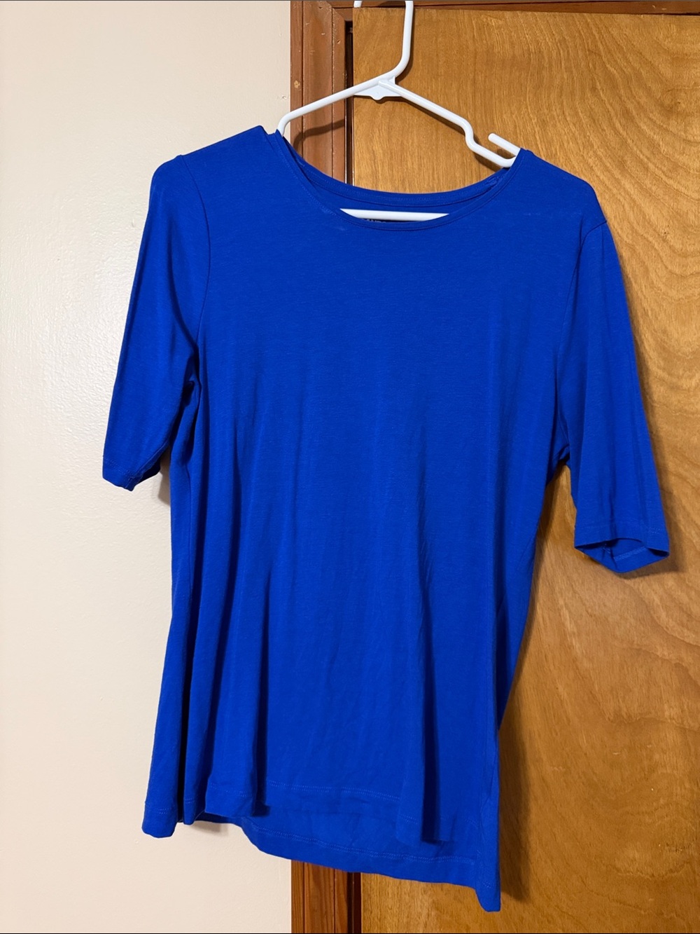Women's Classic Elbow Length Sleeve Top - Royal Blue